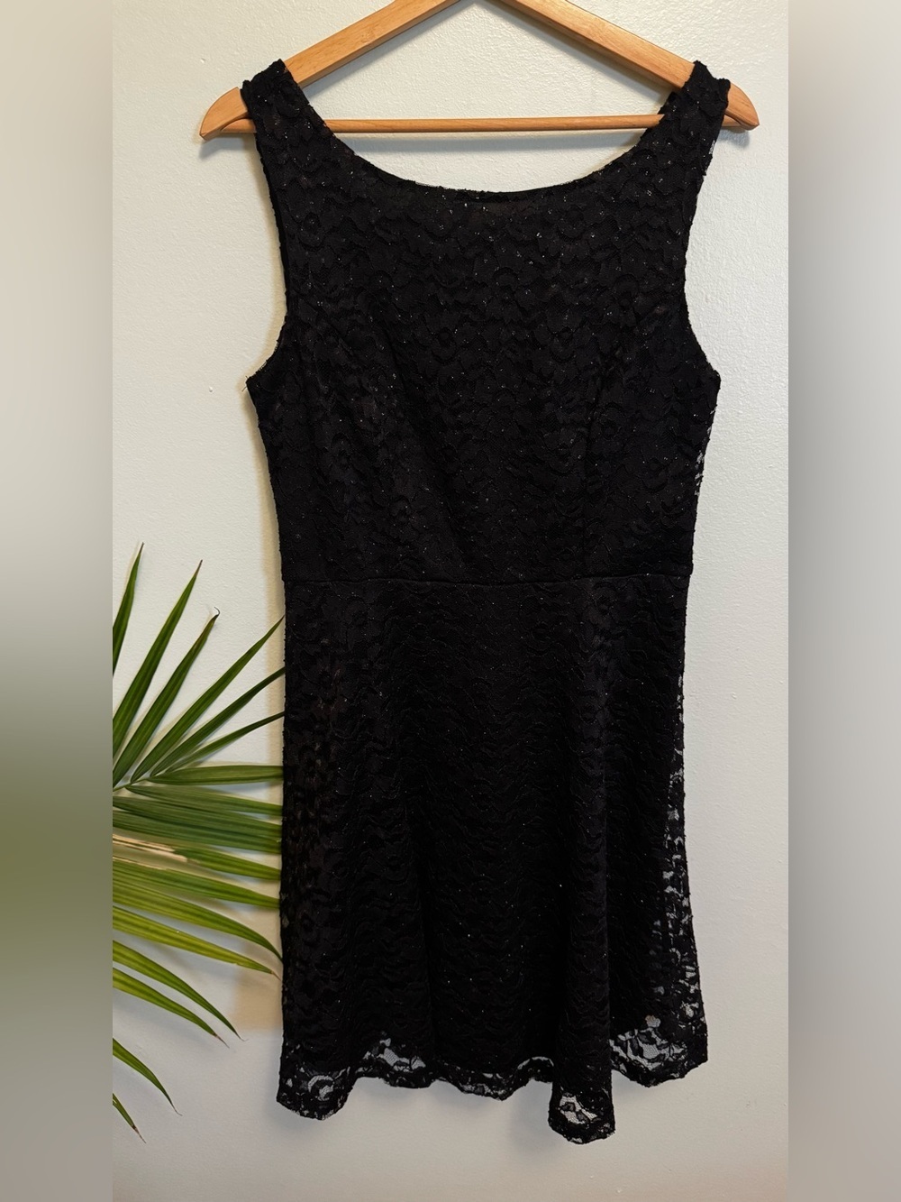 Black Lace Midi Dress — Classic Sleeveless A-Line